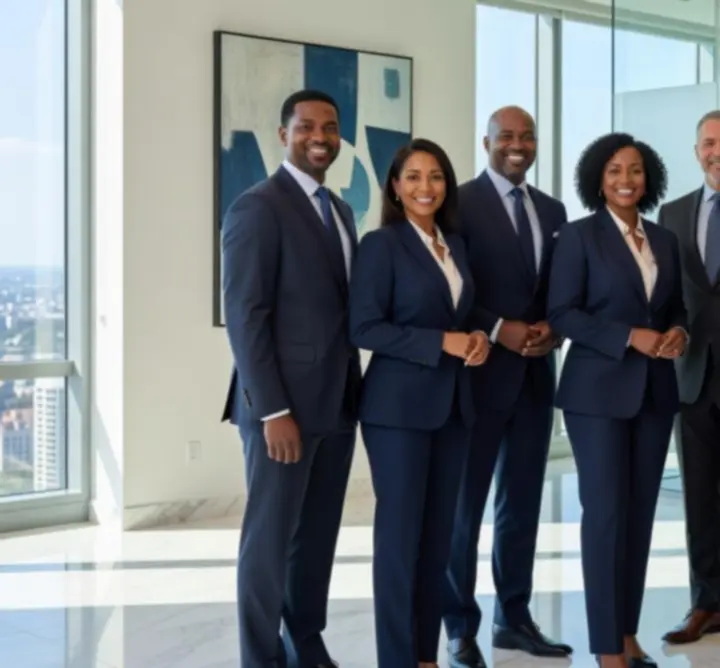 Group photo of the CIK FINANCIAL LTD leadership team
