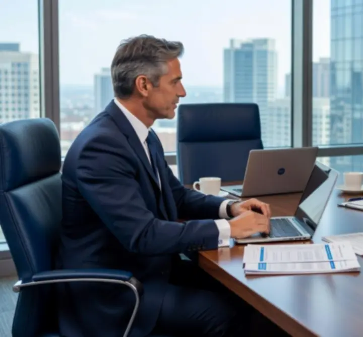 Clients meeting with a financial advisor to review refinancing and debt consolidation options